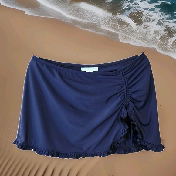 Beach House Other - Beach House Women's 12 Swim Skirt Tess Blue Attached Bikini Bottom UPF 50+ NWOT
